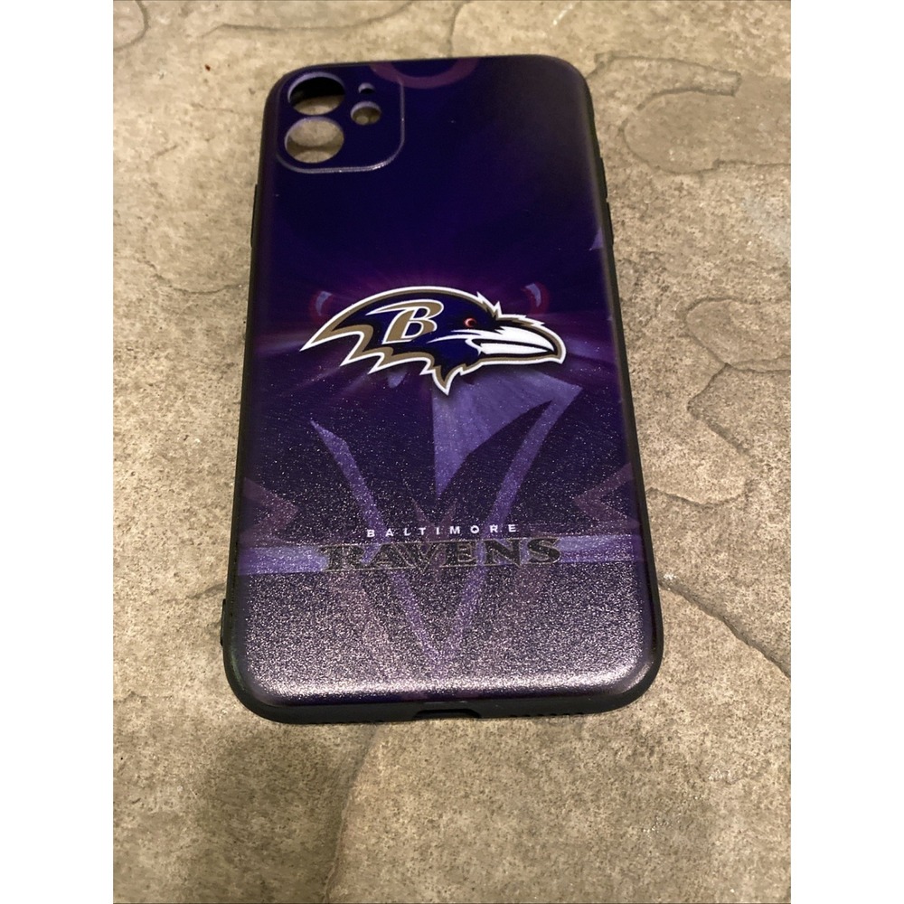 Baltimore Ravens iPhone 11 Case Black Purple Logo Hard Shell Cover